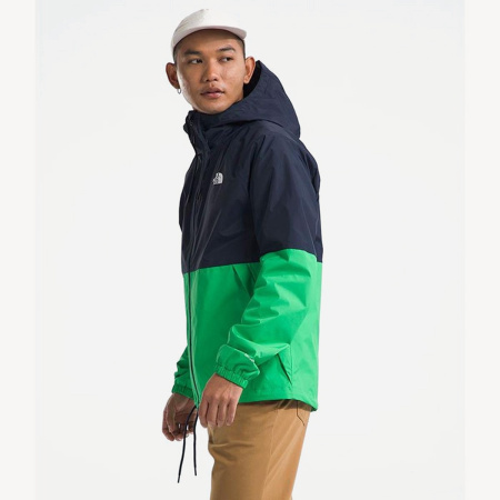 Куртка TNF Antora Rain Hoodie (Мужской; S; SummitNavy OpticEmerald)